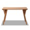 Baxton Studio Sahar Mid-Century Modern Transitional Walnut Brown Finished Wood Dining Table 175-10840-Zoro - alternate 3